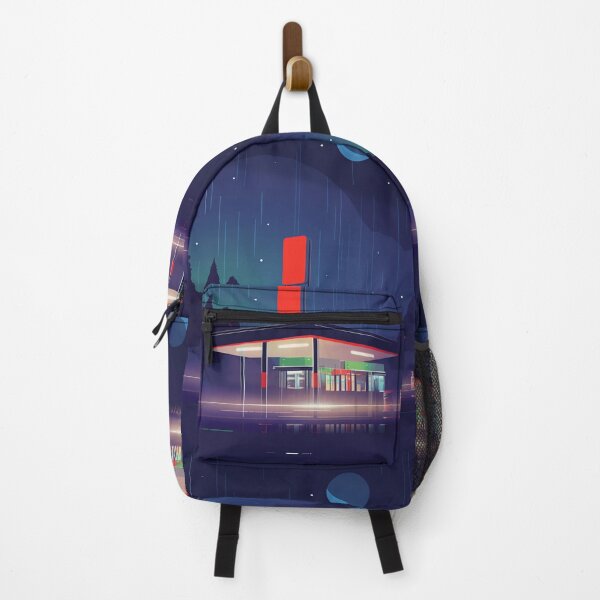 Item preview, Gas station in an ethereal night designed and sold by ivanmejia.