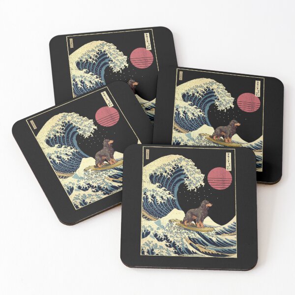 Item preview, Gordon Setter Kanagawa Japanese Surfing Wave designed and sold by rafaeltto.