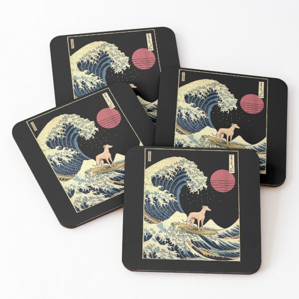 Item preview, Greyhound Kanagawa Japanese Surfing Wave designed and sold by rafaeltto.