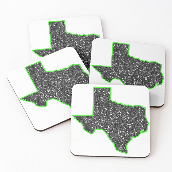 Item preview, black and green glitter texas designed and sold by mtayzart.