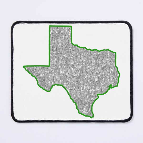 Item preview, white and green glitter texas designed and sold by mtayzart.