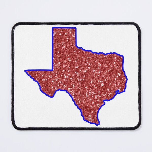 Item preview, blue and red glitter texas designed and sold by mtayzart.