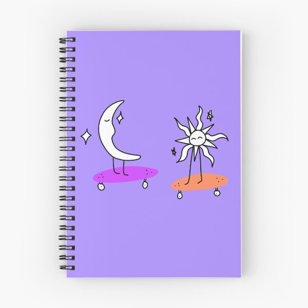 Item preview, Skateboarding Sun and Moon designed and sold by PeachPxe.