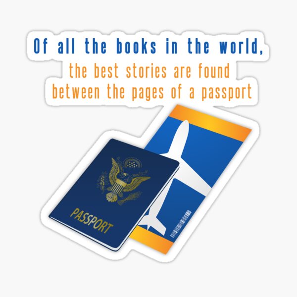 Travel Stories Between The Pages of a Passport Sticker