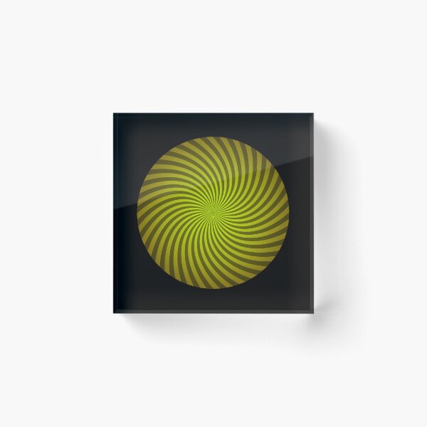 Item preview, Hypnotic Spiral "Discordia" - Yellow, Circle, Counter-Clockwise designed and sold by Ella Jameson.