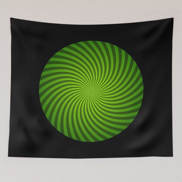 Item preview, Hypnotic Spiral "Discordia" - Green, Circle, Counter-Clockwise designed and sold by Ella Jameson.