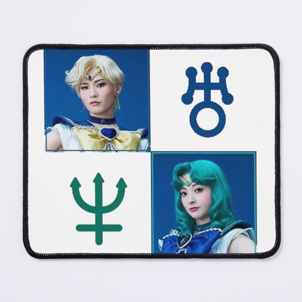 Item preview, Sailor Uranus and Sailor Neptune Checkers designed and sold by nothingtolookat.