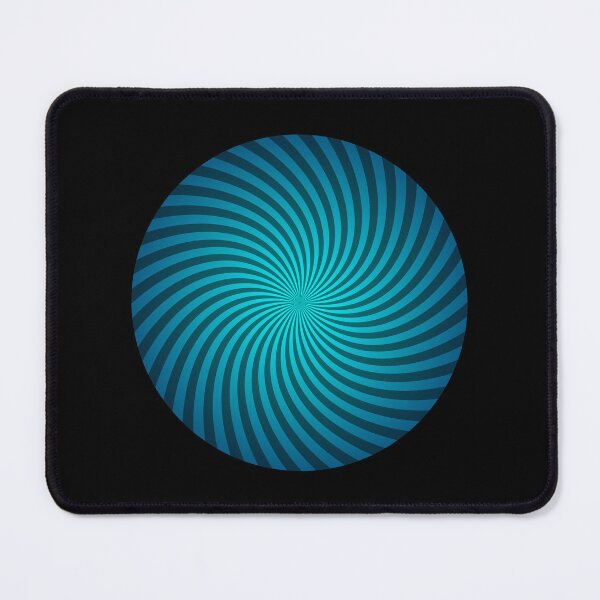 Item preview, Hypnotic Spiral "Discordia" - Cyan, Circle, Counter-Clockwise designed and sold by Ella Jameson.