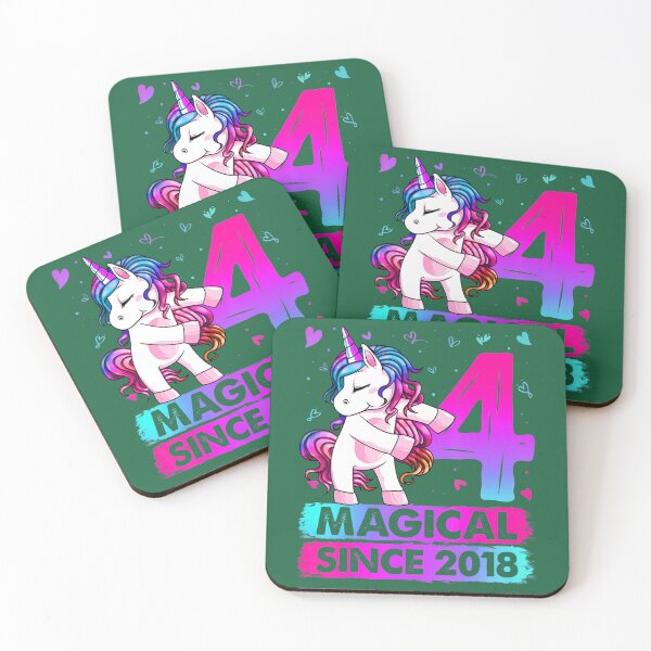 Item preview, 4 Year Old Unicorn Flossing 4th Birthday 	 Unicorn Party 	 	 designed and sold by wpyhbesvj32.