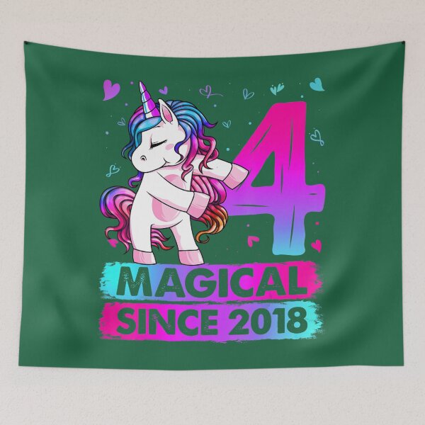 Item preview, 4 Year Old Unicorn Flossing 4th Birthday 	 Unicorn Party 	 	 designed and sold by wpyhbesvj32.