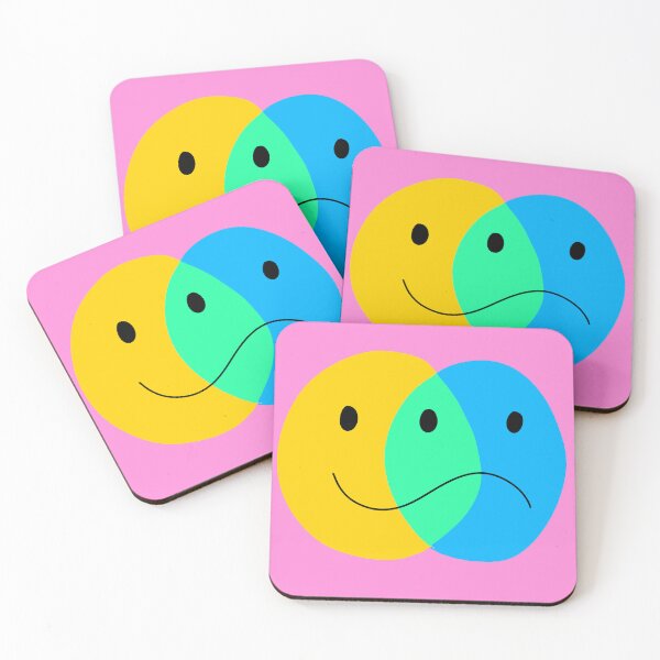 Item preview, Happy and Sad Face designed and sold by PeachPxe.