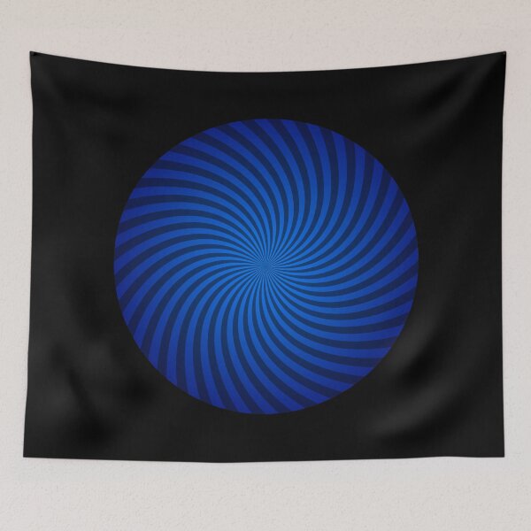 Item preview, Hypnotic Spiral "Discordia" - Blue, Circle, Counter-Clockwise designed and sold by Ella Jameson.