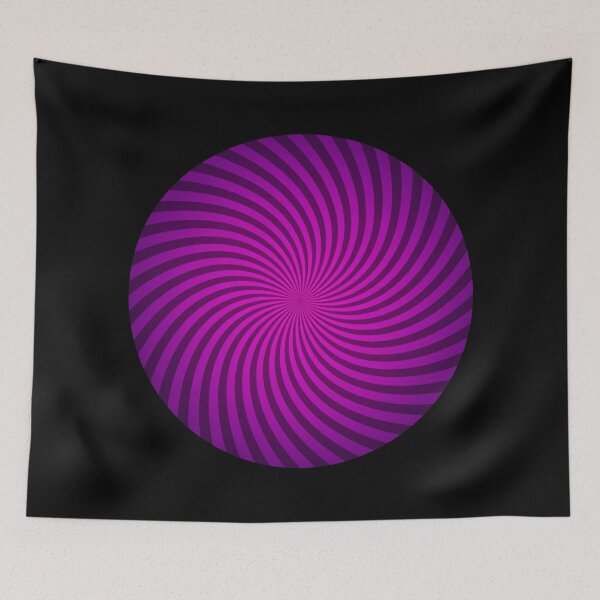 Item preview, Hypnotic Spiral "Discordia" - Magenta, Circle, Counter-Clockwise designed and sold by Ella Jameson.
