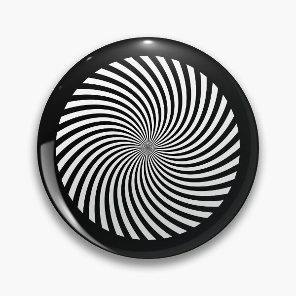 Item preview, Hypnotic Spiral "Discordia" - Black/White, Circle, Counter-Clockwise designed and sold by Ella Jameson.
