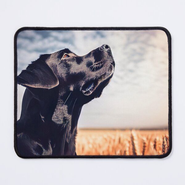 Item preview, Black Labrador in a Wheat Field at Twilight - Dog Art designed and sold by Woof-n-Wear.