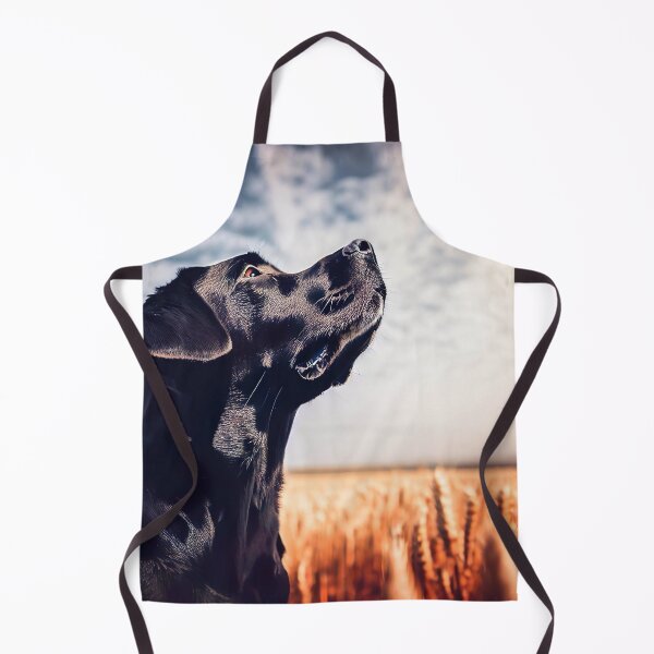 Item preview, Black Labrador in a Wheat Field at Twilight - Dog Art designed and sold by Woof-n-Wear.