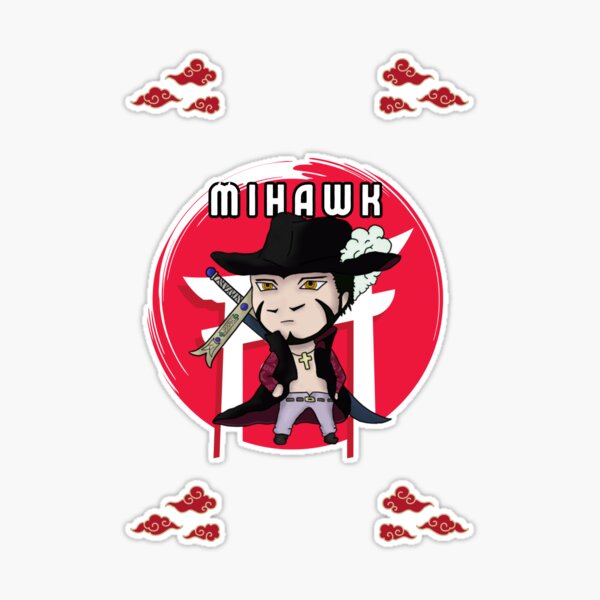 Yoru - Mihawk Sticker for Sale by AnnoMeister