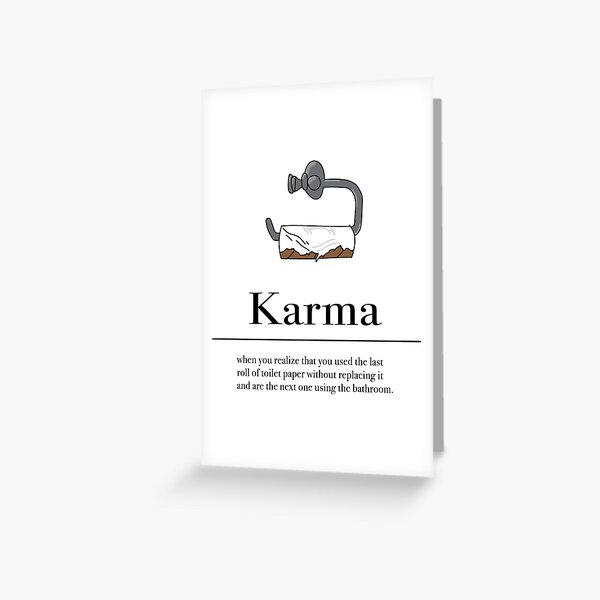 Karma Greeting Card