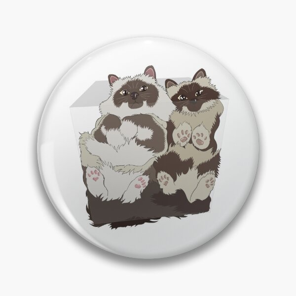 Item preview, Boxed Siamese Twins Sticker - Liquid Cats designed and sold by N9Livez.