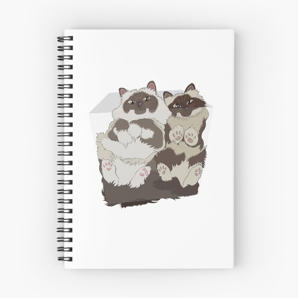 Item preview, Boxed Siamese Twins Sticker - Liquid Cats designed and sold by N9Livez.