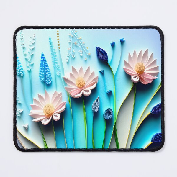 Item preview, 3D Watercolor flowers, blue and white designed and sold by Inktown.