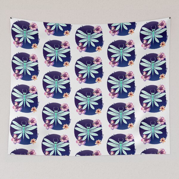 Item preview, Green Floral Dragonfly designed and sold by purplesensation.