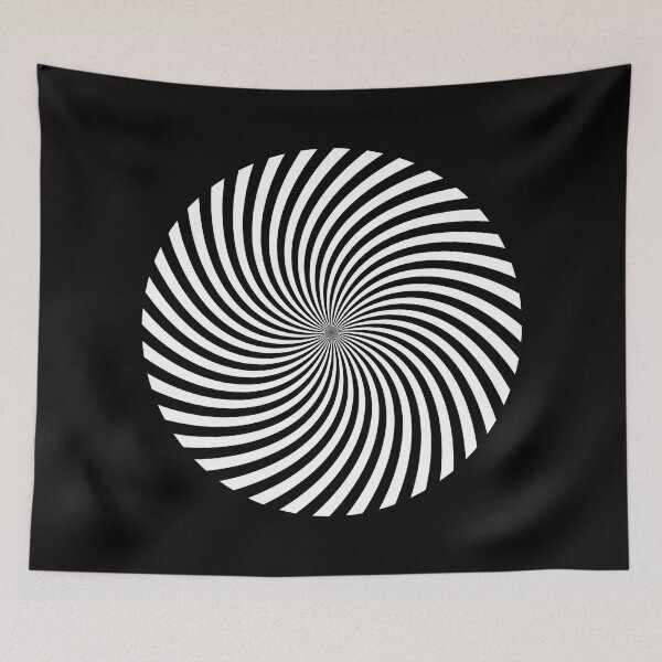 Item preview, Hypnotic Spiral "Discordia" - Black/White, Circle, Clockwise designed and sold by Ella Jameson.