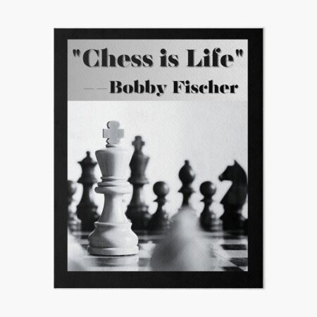 Bobby Fischer King of Chess Art Board Print by LoveGalBlackTan