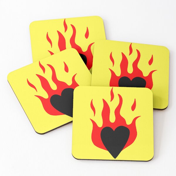 Item preview, Flaming Heart designed and sold by PeachPxe.