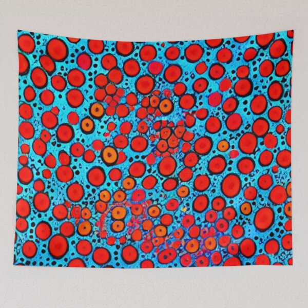 Item preview, Eye-Catching Red Bubble Pattern  designed and sold by JojoArtEvo.