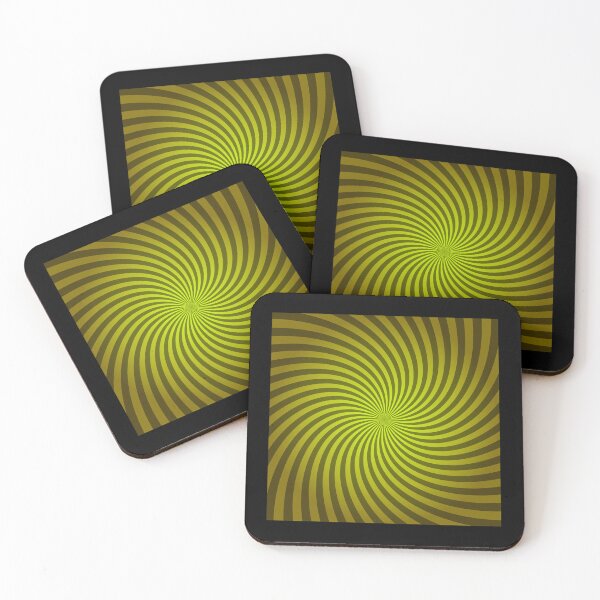 Item preview, Hypnotic Spiral "Discordia" - Yellow, Square, Counter-Clockwise designed and sold by Ella Jameson.