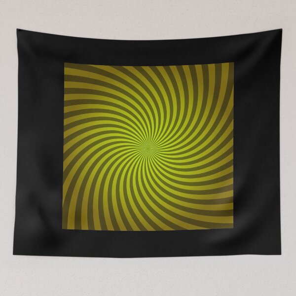 Item preview, Hypnotic Spiral "Discordia" - Yellow, Square, Counter-Clockwise designed and sold by Ella Jameson.