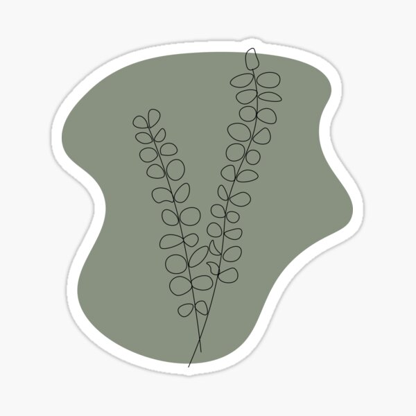 Item preview, Minimalist Green Lavender Plant designed and sold by GoodJobLola.