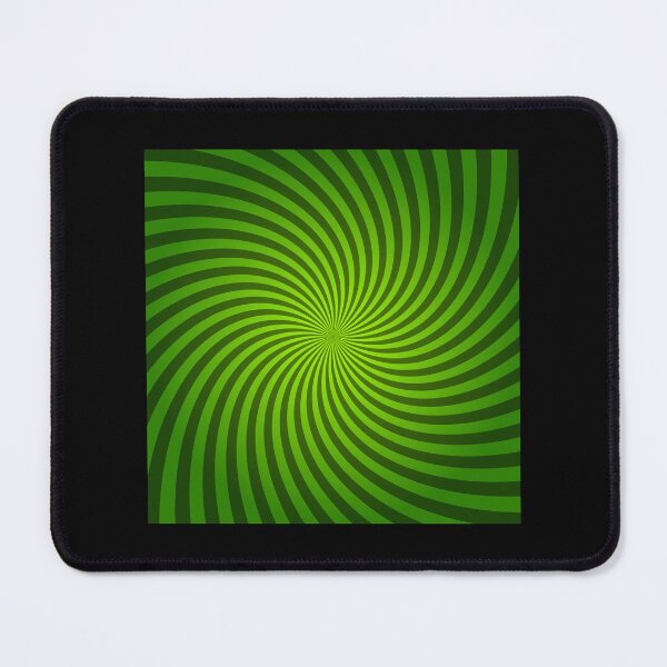 Item preview, Hypnotic Spiral "Discordia" - Green, Square, Counter-Clockwise designed and sold by Ella Jameson.