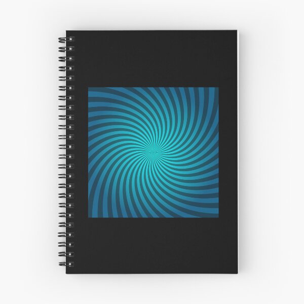 Item preview, Hypnotic Spiral "Discordia" - Cyan, Square, Counter-Clockwise designed and sold by Ella Jameson.