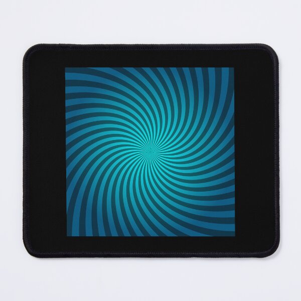 Item preview, Hypnotic Spiral "Discordia" - Cyan, Square, Counter-Clockwise designed and sold by Ella Jameson.
