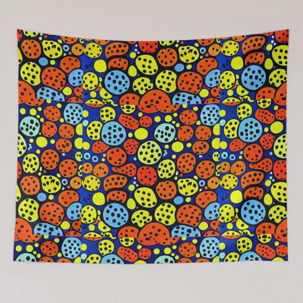 Item preview, Vibrant Bacteria Pattern - Colorful Microorganisms Art designed and sold by JojoArtEvo.