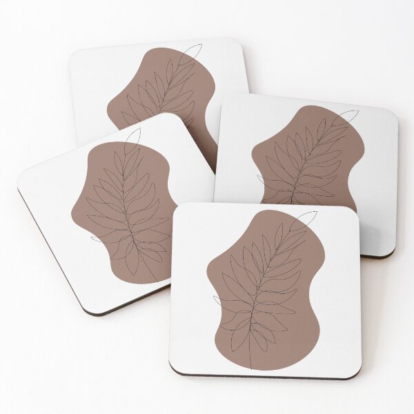 Item preview, Minimalist Burgundy Fern Plant designed and sold by GoodJobLola.