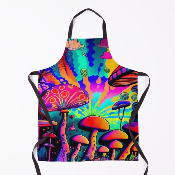 Item preview, Vibrant Mushroom in the Jungle - Colorful Nature Art designed and sold by JojoArtEvo.
