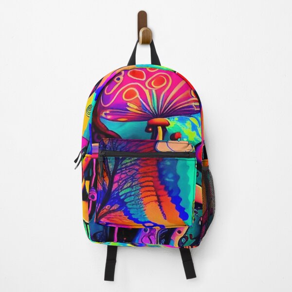 Item preview, Vibrant Mushroom in the Jungle - Colorful Nature Art designed and sold by JojoArtEvo.