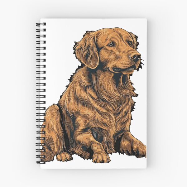 Item preview, Woofs Co. Vintage Golden Retriever Dog artwork - Fun and Cute Snap Closure File designed and sold by DooodleGod.