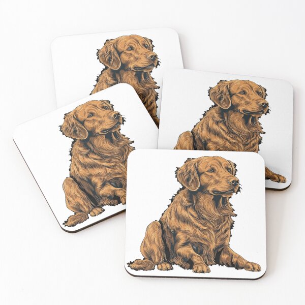 Item preview, Woofs Co. Vintage Golden Retriever Dog artwork - Fun and Cute Snap Closure File designed and sold by DooodleGod.