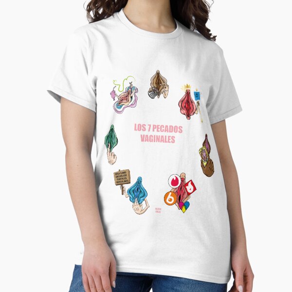 Vista previa del artículo con la obra «Los 7 pecados vaginales / The seven pussy sins», diseñado y vendido por martaoveja.
