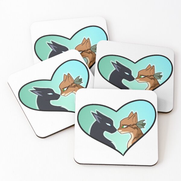 Item preview, Leafpool and Crowfeather Heart designed and sold by Dragonkitty11.