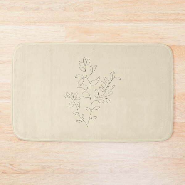Item preview, Minimalist Cream Leafy Branch Plant designed and sold by GoodJobLola.