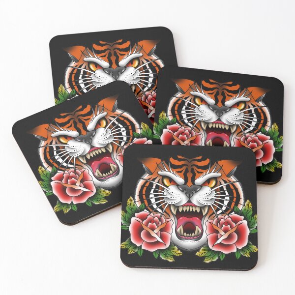 Item preview, Tiger & Roses designed and sold by green66designs.