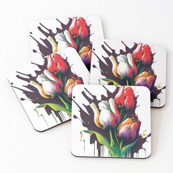 Item preview, Tulips Bouquet, elegant flowers designed and sold by MVDigitalArt.