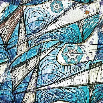 Artwork thumbnail, Triangles and Ripples by Linandara