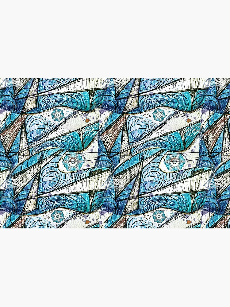 Thumbnail 4 of 4, Zipper Pouch, Triangles and Ripples designed and sold by Linandara.