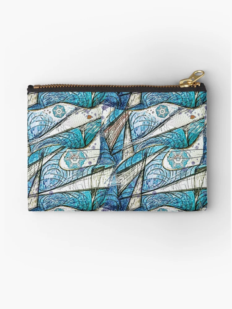Thumbnail 1 of 4, Zipper Pouch, Triangles and Ripples designed and sold by Linandara.